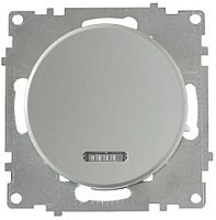 Выключатель с подсветкой без рамки OneKeyElectro Florence 1-кл. серый картинка